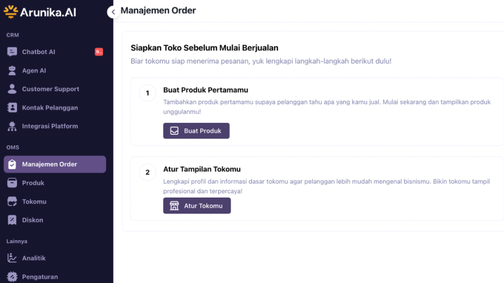 ai untuk manajemen order online