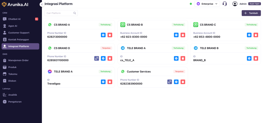 Omnichannel chat 